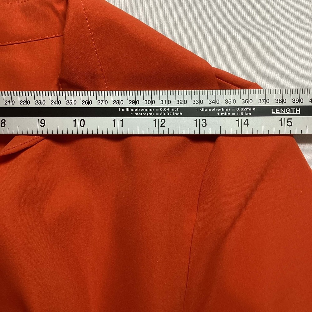 Mermaigirl Women Dress Size M Orange Long Sleeve Belted Wrap Midi Dress NWT - Picture 3 of 11